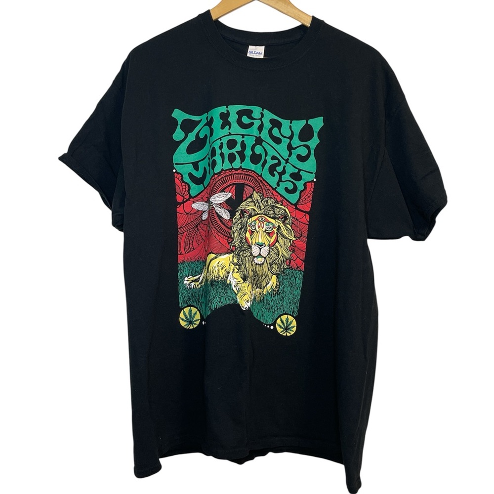 Ziggy Marley Psychedelic Lion Graphic Tee Black XL